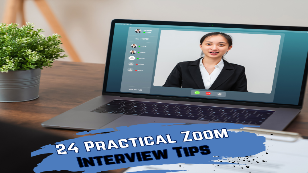 This Image is About 24 Practical Zoom Interview Tips