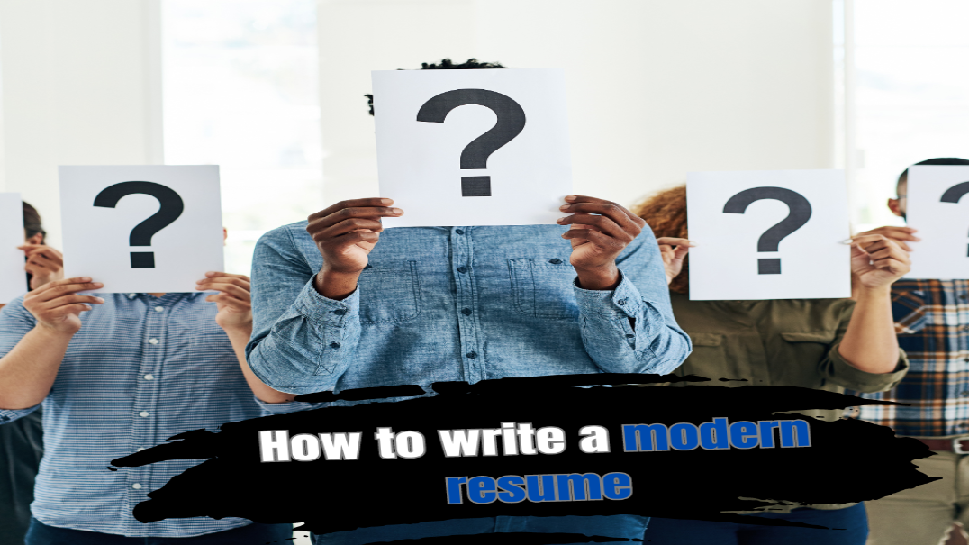 This Image is About How to write a modern resume